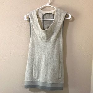 open back hoodie sweatshirt alternative apparel